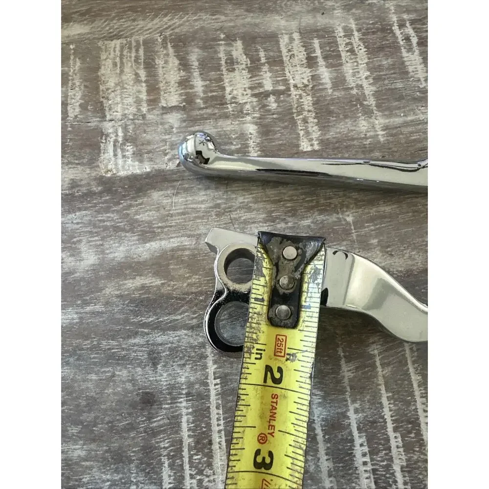 Pair Chrome Brake Clutch Levers for Harley Davidson